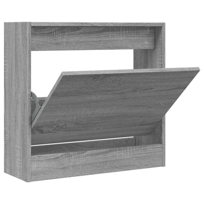 Kenkäkaappi harmaa Sonoma 60x21x57 cm tekninen puu