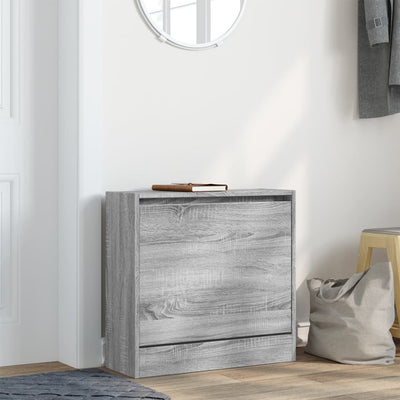 Kenkäkaappi harmaa Sonoma 60x21x57 cm tekninen puu