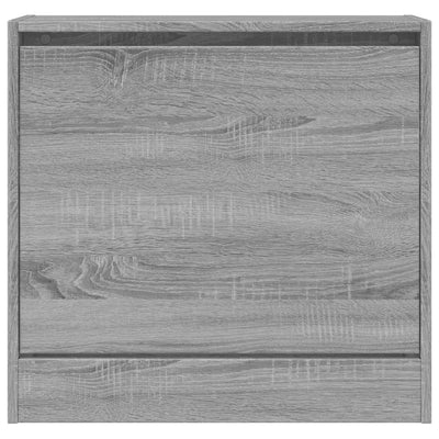 Kenkäkaappi harmaa Sonoma 60x21x57 cm tekninen puu