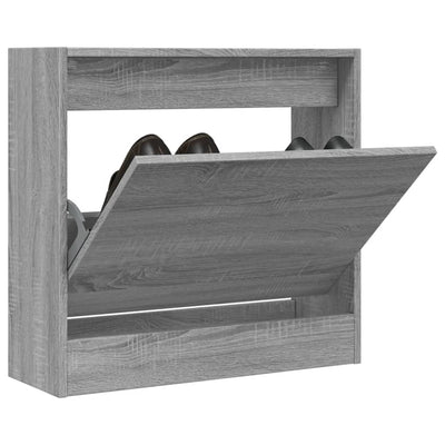 Kenkäkaappi harmaa Sonoma 60x21x57 cm tekninen puu