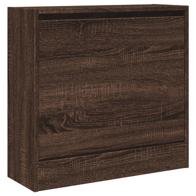 Kenkäkaappi ruskea tammi 60x21x57 cm tekninen puu
