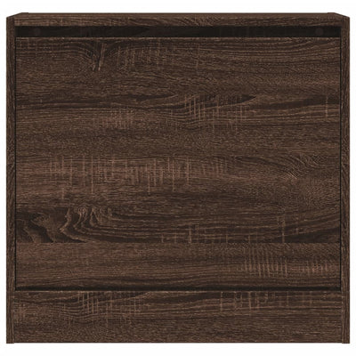 Kenkäkaappi ruskea tammi 60x21x57 cm tekninen puu