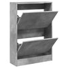Kenkäkaappi betoninharmaa 60x21x87,5 cm tekninen puu