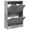 Kenkäkaappi betoninharmaa 60x21x87,5 cm tekninen puu