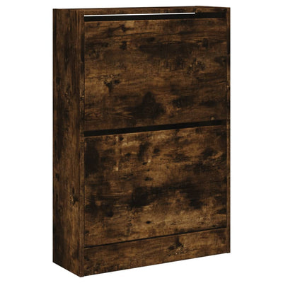 Kenkäkaappi savutammi 60x21x87,5 cm tekninen puu