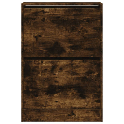 Kenkäkaappi savutammi 60x21x87,5 cm tekninen puu