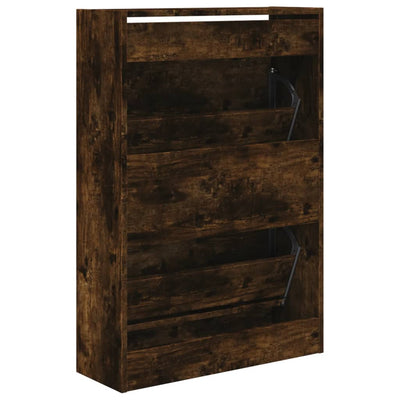 Kenkäkaappi savutammi 60x21x87,5 cm tekninen puu