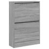 Kenkäkaappi harmaa Sonoma 60x21x87,5 cm tekninen puu