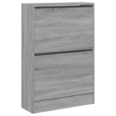 Kenkäkaappi harmaa Sonoma 60x21x87,5 cm tekninen puu