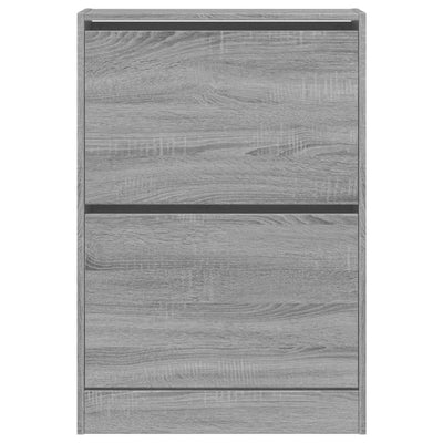 Kenkäkaappi harmaa Sonoma 60x21x87,5 cm tekninen puu