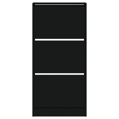 Musta kenkäkaappi Antim 60x21x125,5cm (puinen)