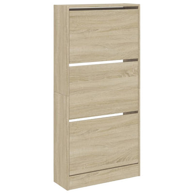 Kenkäkaappi Sonoma-tammi 60x21x125,5 cm tekninen puu