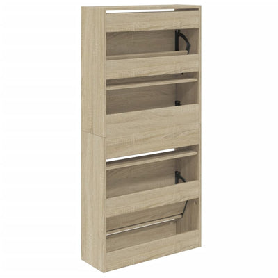 Kenkäkaappi Sonoma-tammi 60x21x125,5 cm tekninen puu