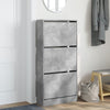 Kenkäkaappi betoninharmaa 60x21x125,5 cm tekninen puu
