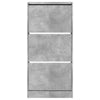 Kenkäkaappi betoninharmaa 60x21x125,5 cm tekninen puu
