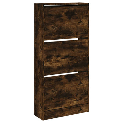 Kenkäkaappi savutammi 60x21x125,5 cm tekninen puu