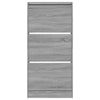 Kenkäkaappi harmaa Sonoma 60x21x125,5 cm tekninen puu