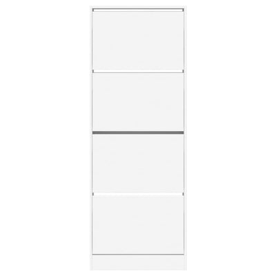 Valkoinen kenkäkaappi Antim 60x21x163,5cm (puinen)