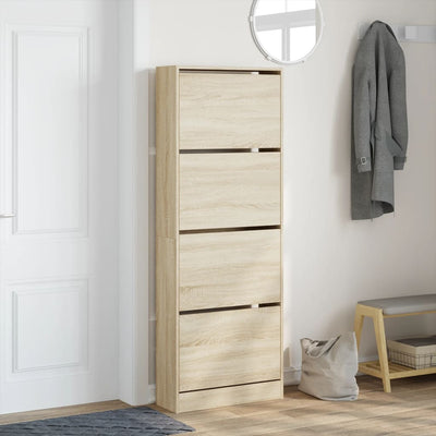 Kenkäkaappi Sonoma-tammi 60x21x163,5 cm tekninen puu