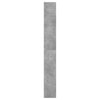 Kenkäkaappi betoninharmaa 60x21x163,5 cm tekninen puu