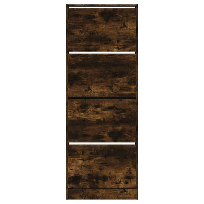 Kenkäkaappi savutammi 60x21x163,5 cm tekninen puu