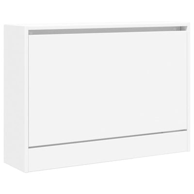 Kenkäkaappi valkoinen 80x21x57 cm tekninen puu