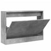 Kenkäkaappi betoninharmaa 80x21x57 cm tekninen puu