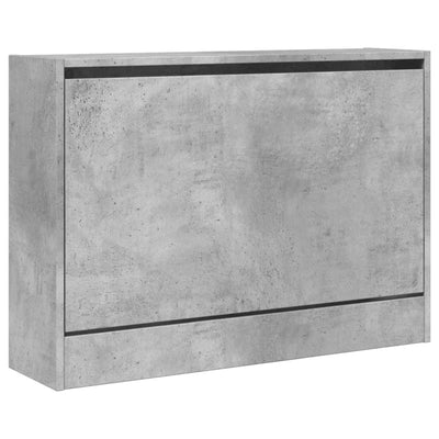 Kenkäkaappi betoninharmaa 80x21x57 cm tekninen puu
