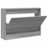 Kenkäkaappi harmaa Sonoma 80x21x57 cm tekninen puu