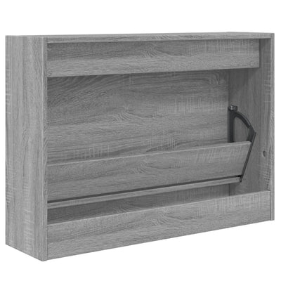 Kenkäkaappi harmaa Sonoma 80x21x57 cm tekninen puu