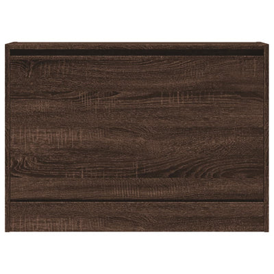 Kenkäkaappi ruskea tammi 80x21x57 cm tekninen puu