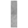 Kenkäkaappi betoninharmaa 80x21x87,5 cm tekninen puu