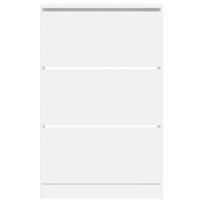 Valkoinen kenkäkaappi Antim 80x21x125,5cm (puinen)