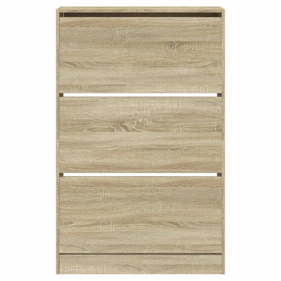 Kenkäkaappi Sonoma-tammi 80x21x125,5 cm tekninen puu