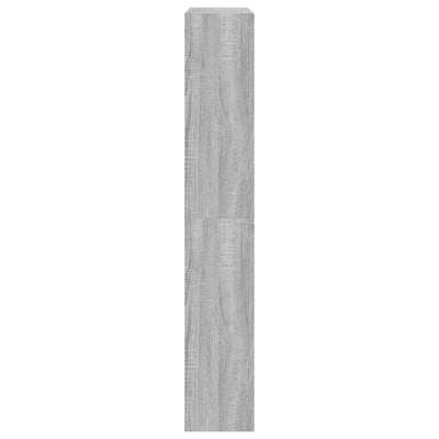 Kenkäkaappi harmaa Sonoma 80x21x125,5 cm tekninen puu