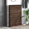 Kenkäkaappi ruskea tammi 80x21x125,5 cm tekninen puu