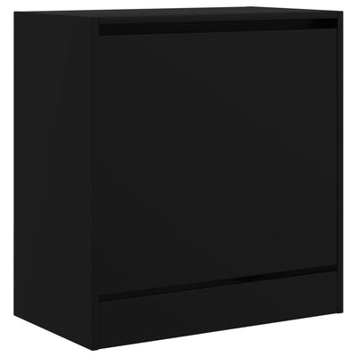 Kenkäkaappi musta 60x34x63,5 cm tekninen puu