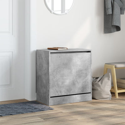 Kenkäkaappi betoninharmaa 60x34x63,5 cm tekninen puu
