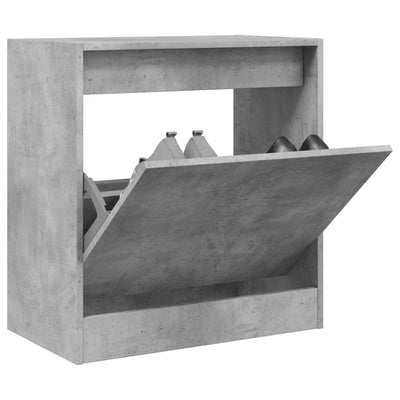 Kenkäkaappi betoninharmaa 60x34x63,5 cm tekninen puu
