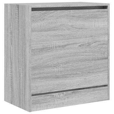 Kenkäkaappi harmaa Sonoma 60x34x63,5 cm tekninen puu