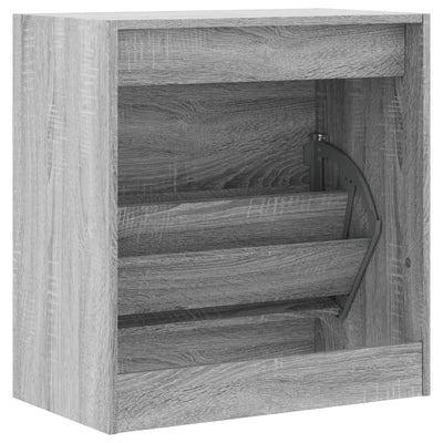 Kenkäkaappi harmaa Sonoma 60x34x63,5 cm tekninen puu