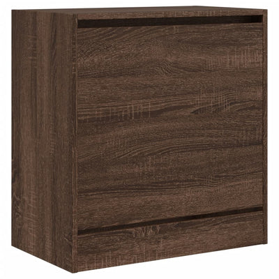 Kenkäkaappi ruskea tammi 60x34x63,5 cm tekninen puu