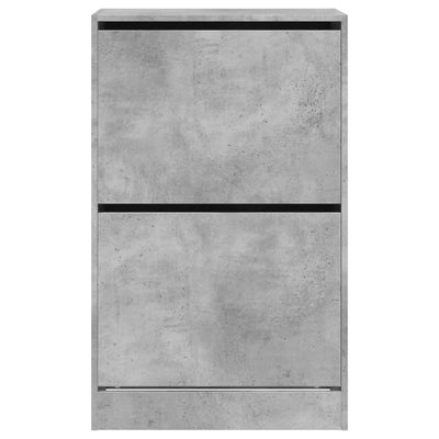 Kenkäkaappi betoninharmaa 60x34x96,5 cm tekninen puu