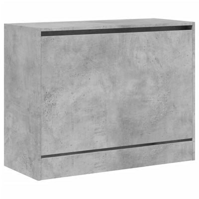 Kenkäkaappi betoninharmaa 80x34x63cm tekninen puu