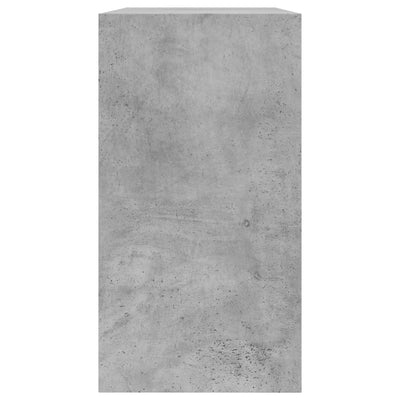 Kenkäkaappi betoninharmaa 80x34x63cm tekninen puu