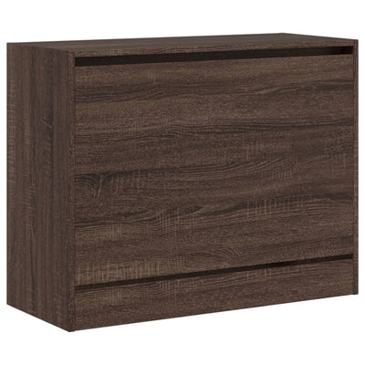 Kenkäkaappi ruskea tammi 80x34x63 cm tekninen puu