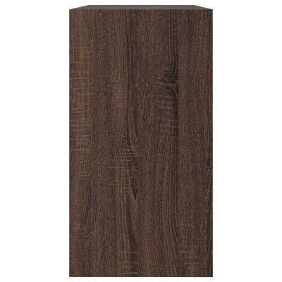 Kenkäkaappi ruskea tammi 80x34x63 cm tekninen puu