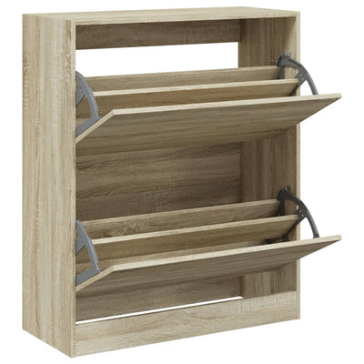 Kenkäkaappi Sonoma-tammi 80x34x96,5 cm tekninen puu