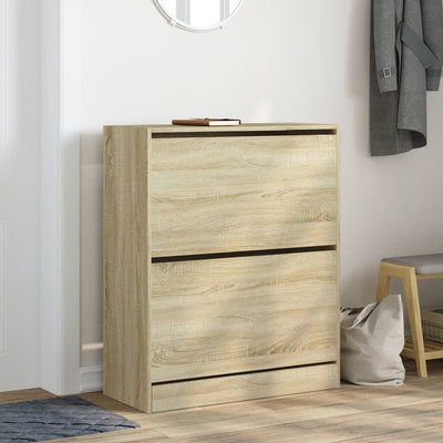Kenkäkaappi Sonoma-tammi 80x34x96,5 cm tekninen puu