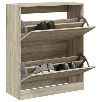 Kenkäkaappi Sonoma-tammi 80x34x96,5 cm tekninen puu
